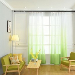 Rideaux En Voile Transparents Et Respirants Pour Salon, Imprimés Minimalistes Et Modernes