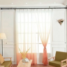 Rideaux En Voile Transparents Et Respirants Pour Salon, Imprimés Minimalistes Et Modernes