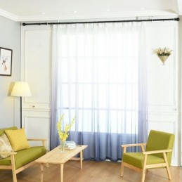 Rideaux En Voile Transparents Et Respirants Pour Salon, Imprimés Minimalistes Et Modernes