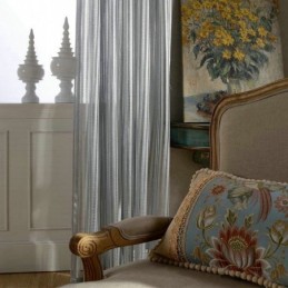 Rideau Transparent Simple Et Moderne, Fabriqué Sur Mesure, À Rayures Grises, En Jacquard, Pour Salon, Bureau