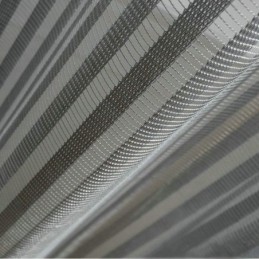 Rideau Transparent Simple Et Moderne, Fabriqué Sur Mesure, À Rayures Grises, En Jacquard, Pour Salon, Bureau
