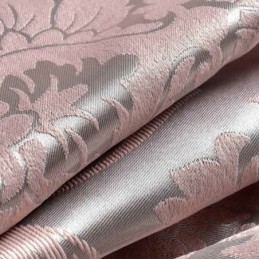 Rideau Rural Européen Sur Mesure, Tissu Occultant Jacquard Rose Pour Chambre À Coucher