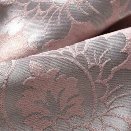 Rideau Rural Européen Sur Mesure, Tissu Occultant Jacquard Rose Pour Chambre À Coucher