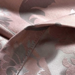 Rideau Rural Européen Sur Mesure, Tissu Occultant Jacquard Rose Pour Chambre À Coucher