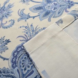 Rideau Japonais Simple Sur Mesure, Tissu Imprimé Bleu Pour Chambre D'Étude