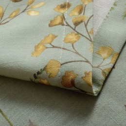 Rideau Rural Américain Sur Mesure, Imprimé Feuilles D'Arbres, Tissu De Protection De L'Environnement En Coton