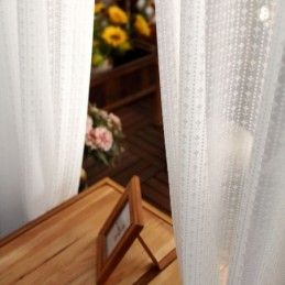 Rideaux En Tulle Blanc Pour Salon, Couleur Unie, Sur Mesure, Pour Chambre À Coucher