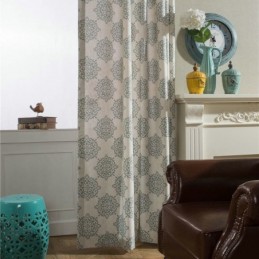 Rideau Japonais Simple Sur Mesure, Tissu Doux Et Polyvalent Imprimé Floral Européen