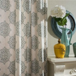 Rideau Japonais Simple Sur Mesure, Tissu Doux Et Polyvalent Imprimé Floral Européen
