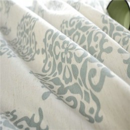 Rideau Japonais Simple Sur Mesure, Tissu Doux Et Polyvalent Imprimé Floral Européen