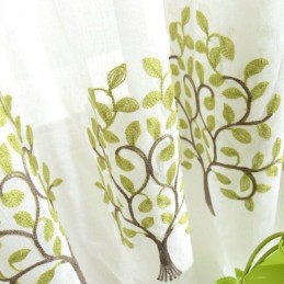 Rideau Transparent Européen Sur Mesure, Style Pastoral, Broderie