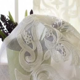 Rideau Transparent Simple Nordique Fait Sur Mesure, Tissu Européen Brodé De Fleurs Pour Salon Et Bureau