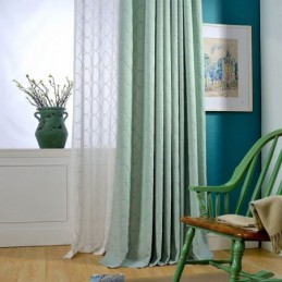Rideau Japonais Simple Sur Mesure, Broderie Géométrique, Tissu Écologique De Protection De L'Environnement