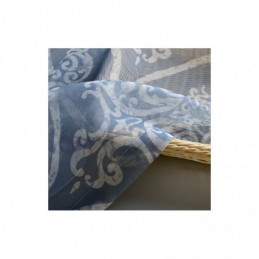 Rideau Transparent Japonais Simple Sur Mesure, Tissu Imprimé Bleu Pour Salon D'Étude