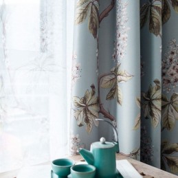 Rideau Rural Moderne Fait Sur Mesure, Rideau Imprimé Par Pulvérisation, Tissu Occultant Protecteur Pour L'Environnement De La Chambre