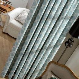 Rideau Nordique Simple Sur Mesure, Imprimé Géométrique, Tissu De Protection En Coton