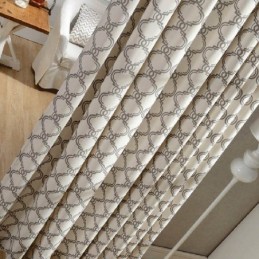 Rideau Nordique Simple Sur Mesure, Imprimé Géométrique, Tissu De Protection En Coton