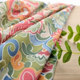 Rideau Américain Antique Sur Mesure, Tissu De Chambre À Coucher Imprimé Floral Contrasté
