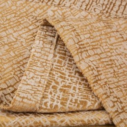 Rideau De Style Abstrait Américain Sur Mesure, Tissu Occultant En Chenille Marron À Motif Géométrique Jarquard