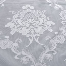 Rideau Transparent Classique Simple Sur Mesure, Tissu Jacquard À Fleurs Européennes Pour Salon Et Chambre À Coucher