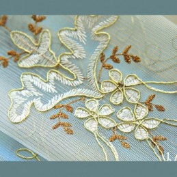 Rideau En Tulle Européen Sur Mesure, Voile Brodé Pour Salon
