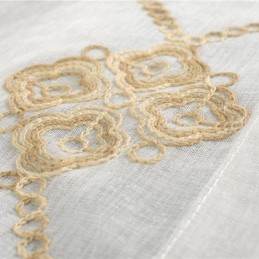 Rideaux Transparents Nordiques À Motif Diamant Pour Fenêtre De Salon Et Chambre À Coucher