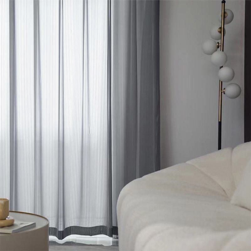 Rideaux Transparents À Rayures, Décoration D'Intérieur, Rideau En Tulle Moderne, Rideau Sur Mesure Pour Salon