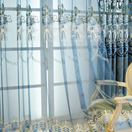 Rideau Floral Moderne Sur...