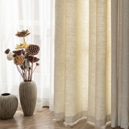 Rideaux D'Hôtel En Lin, Rideaux Occultants Texturés Pour Chambre À Coucher, Rideaux Unis Sur Mesure