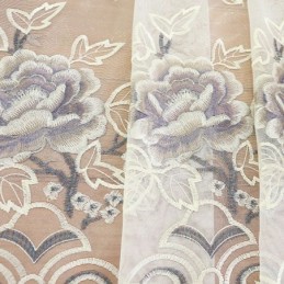 Rideaux En Tulle Transparent À Fleurs Modernes Pour Salon Et Chambre À Coucher