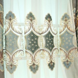 Rideaux Transparents Brodés Modernes En Tulle Pour Salon Et Chambre À Coucher
