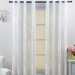 Rideau Transparent Floral Moderne Sur Mesure Pour Salon Et Chambre À Coucher
