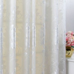 Rideau Transparent Floral Moderne Sur Mesure Pour Salon Et Chambre À Coucher