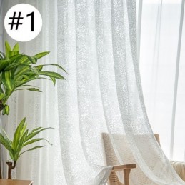 Rideaux Transparents En Tulle Nordique, Élégants Rideaux En Voile Blanc Sur Mesure, Panneaux De Stores Pour Salon.