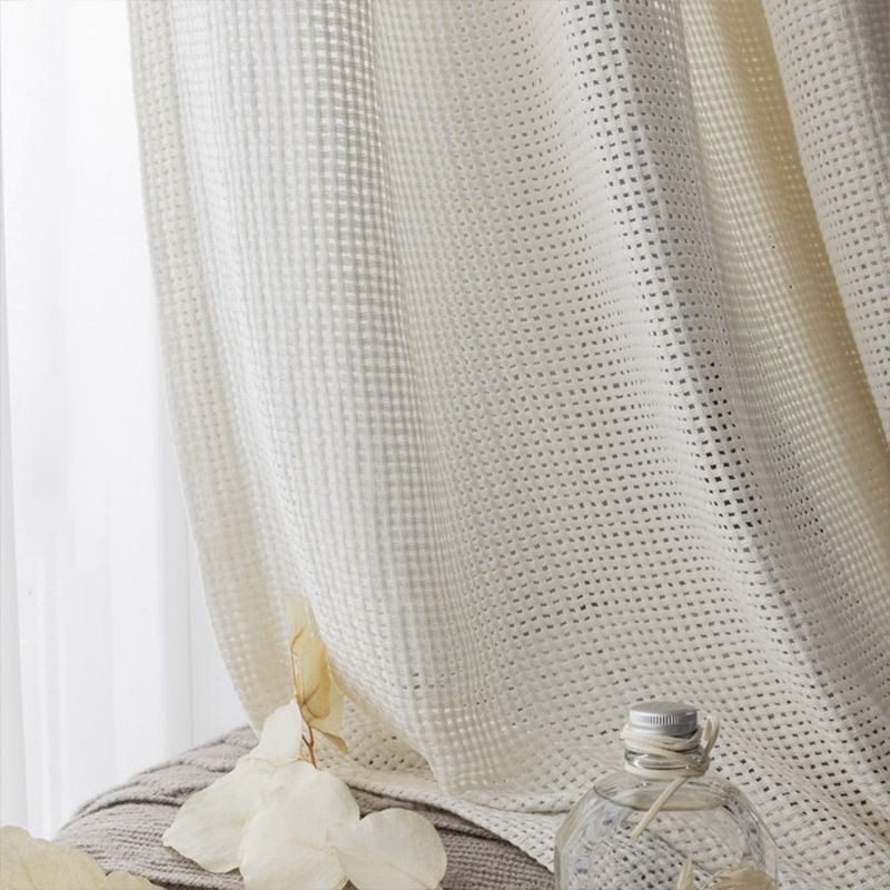 Rideaux Transparents Modernes En Tulle Blanc Uni Pour Salon Et Chambre À Coucher