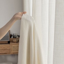 Rideaux Transparents Modernes En Tulle Blanc Uni Pour Salon Et Chambre À Coucher