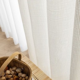 Rideaux Transparents Modernes En Tulle Blanc Uni Pour Salon Et Chambre À Coucher