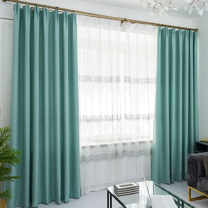 Rideau Uni Nordique Sur Mesure, Tissu Ombrage De Couleur Unie Pour Chambre À Coucher