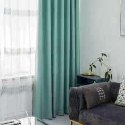 Rideau Uni Nordique Sur Mesure, Tissu Ombrage De Couleur Unie Pour Chambre À Coucher