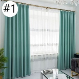 Rideau Uni Nordique Sur Mesure, Tissu Ombrage De Couleur Unie Pour Chambre À Coucher