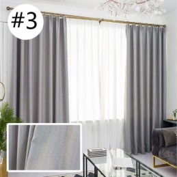 Rideau Uni Nordique Sur Mesure, Tissu Ombrage De Couleur Unie Pour Chambre À Coucher