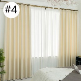 Rideau Uni Nordique Sur Mesure, Tissu Ombrage De Couleur Unie Pour Chambre À Coucher