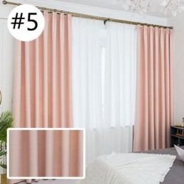 Rideau Uni Nordique Sur Mesure, Tissu Ombrage De Couleur Unie Pour Chambre À Coucher