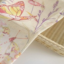 Rideau Transparent Rural Moderne Sur Mesure, Tissu De Chambre À Coucher Imprimé Papillon