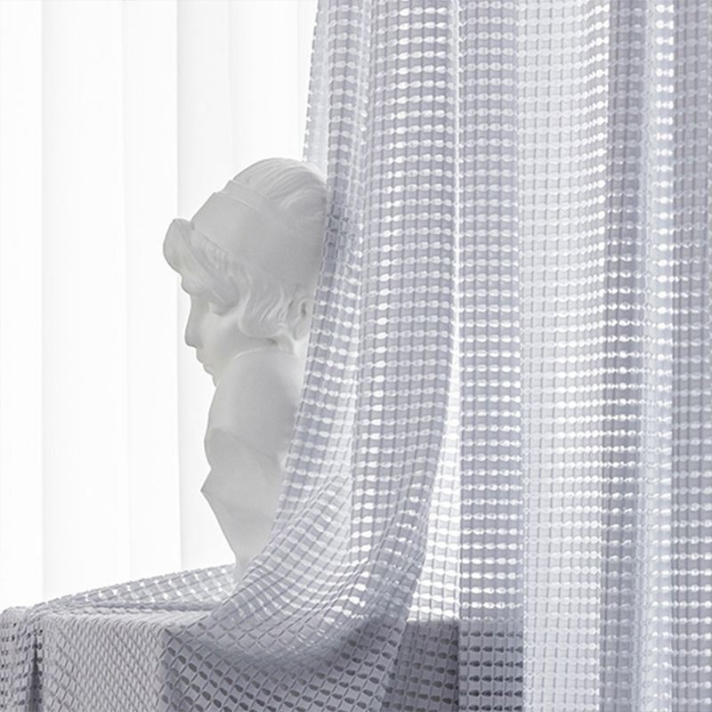 Rideaux Filtrant La Lumière En Tissu Gaufré Texturé Pour Fenêtre De Salon