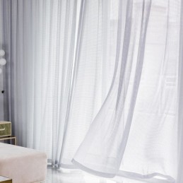 Rideaux Filtrant La Lumière En Tissu Gaufré Texturé Pour Fenêtre De Salon