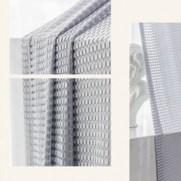 Rideaux Filtrant La Lumière En Tissu Gaufré Texturé Pour Fenêtre De Salon