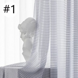 Rideaux Filtrant La Lumière En Tissu Gaufré Texturé Pour Fenêtre De Salon