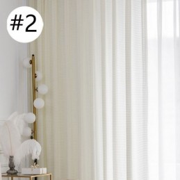 Rideaux Filtrant La Lumière En Tissu Gaufré Texturé Pour Fenêtre De Salon