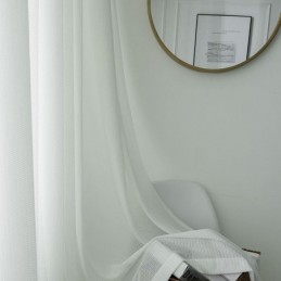 Rideau En Tulle Blanc De...